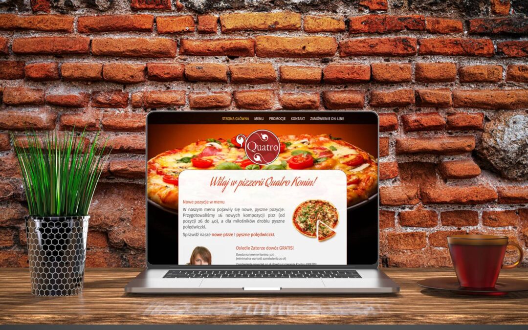 Strona internetowa pizzerii Quatro Konin