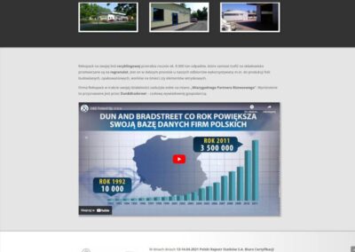 Zrzut ekranu strony z informacjami o firmie Rekopack z Konina