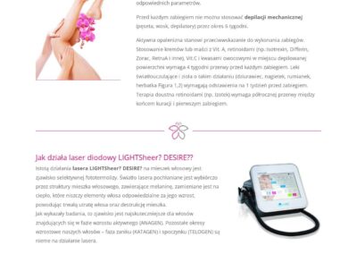 Wizualizacja strony oferty SilkySkin.pl