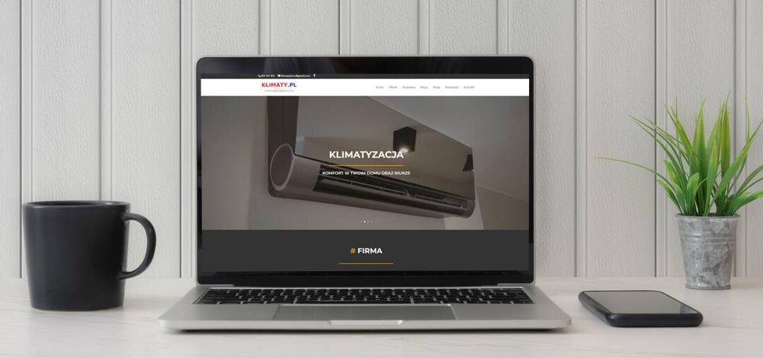 Strona internetowa firmy Klimaty.pl