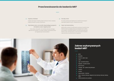 Zrzut ekranu strony internetowej firmy Supramed (rezonans)