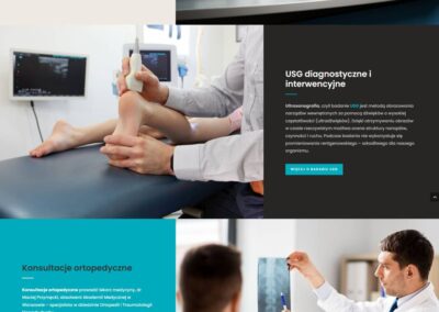 Zrzut ekranu strony internetowej firmy Supramed (strona główna)