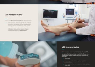Zrzut ekranu strony internetowej firmy Supramed (strona USG)
