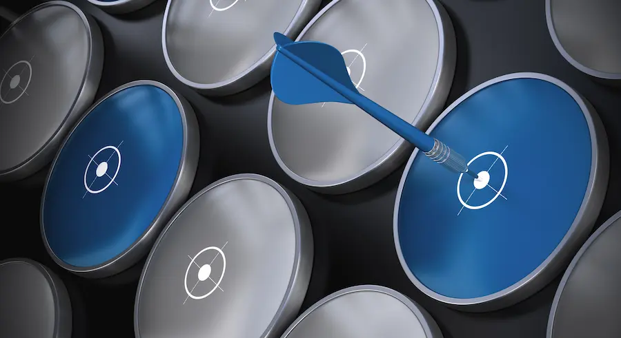 Bluelink najlepszy wybór Strzał w dziesiątkę - tarcza i strzała