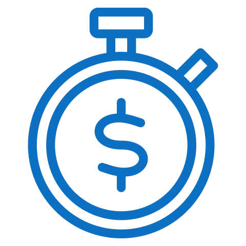 Ikona czas to pieniądz