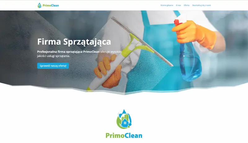 Pomysł na nazwę firmy sprzątającej – gotowy projekt do kupienia: PrimoClean