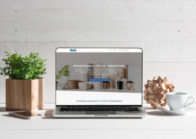 Wizualizacja projektu strony internetowej firmy EKOPACK z Konina