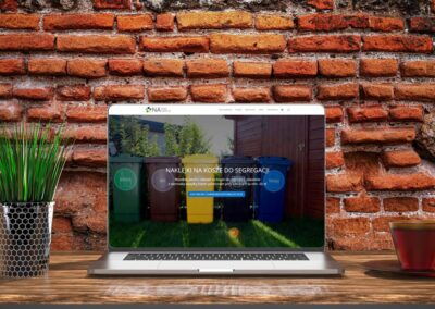 Wizualizacja projektu sklepu internetowego NaklejkiNaKosze.pl